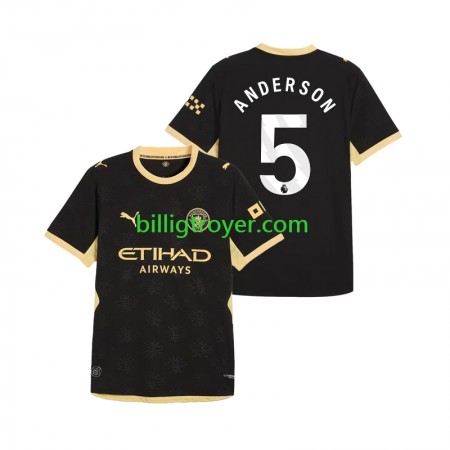 Billige Fotballdrakter Manchester City Elliot Anderson 5 Bortedraktsett 2026/27 Kortermet